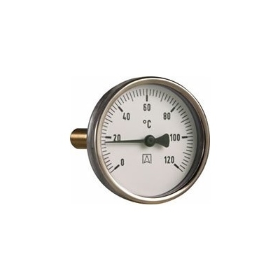 Afriso - Termometr bimetaliczny BiTh 100, fi100 mm, 0÷120°C, L 40 mm, G1/2", ax, kl. 2 [63811]