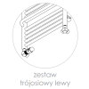 Schlosser - Zestaw termostatyczny GZ1/2 x GW1/2, chrom, osiowo lewy z głowicą Mini M30x1,5 [602200069]