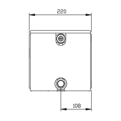 Stelrad - Planar dekoracyjny grzejnik płytowy dolnoozasilany typ 44 rozmiar 20 x 80 cm lewy [P44/20/080L]