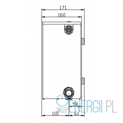 Stelrad - Planar dekoracyjny grzejnik płytowy dolnoozasilany typ 33 rozmiar 20 x 160 cm lewy [P33/20/160L]